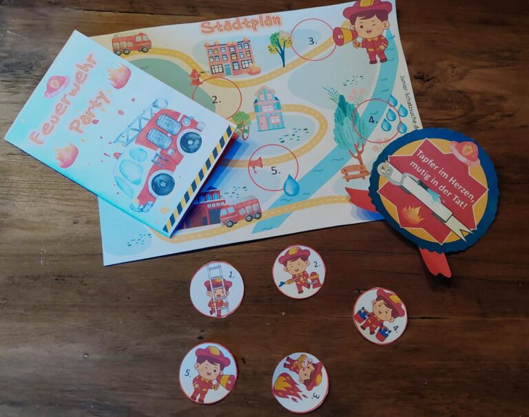 Spielmaterial - Einladung/Schatzkarte/Auszeichnung